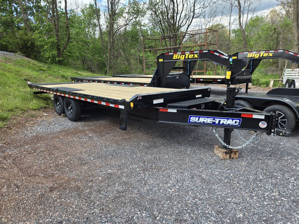 New 8.5 x 22 Sure-Trac HD Power-Tilt Deck Over Equipment Trailer 15K GVWR
