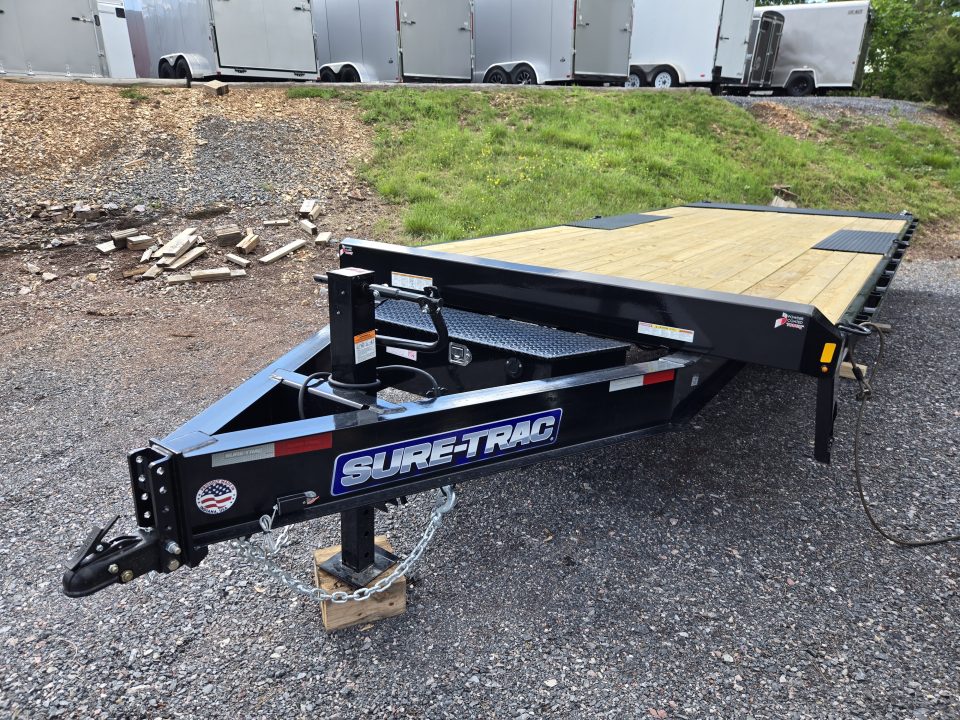 New 8.5 x 22 Sure-Trac HD Power-Tilt Deck Over Equipment Trailer 15K GVWR