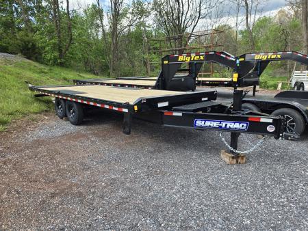 New 8.5 x 22 Sure-Trac HD Power-Tilt Deck Over Equipment Trailer 15K GVWR