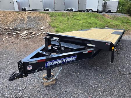 New 8.5 x 22 Sure-Trac HD Power-Tilt Deck Over Equipment Trailer 15K GVWR