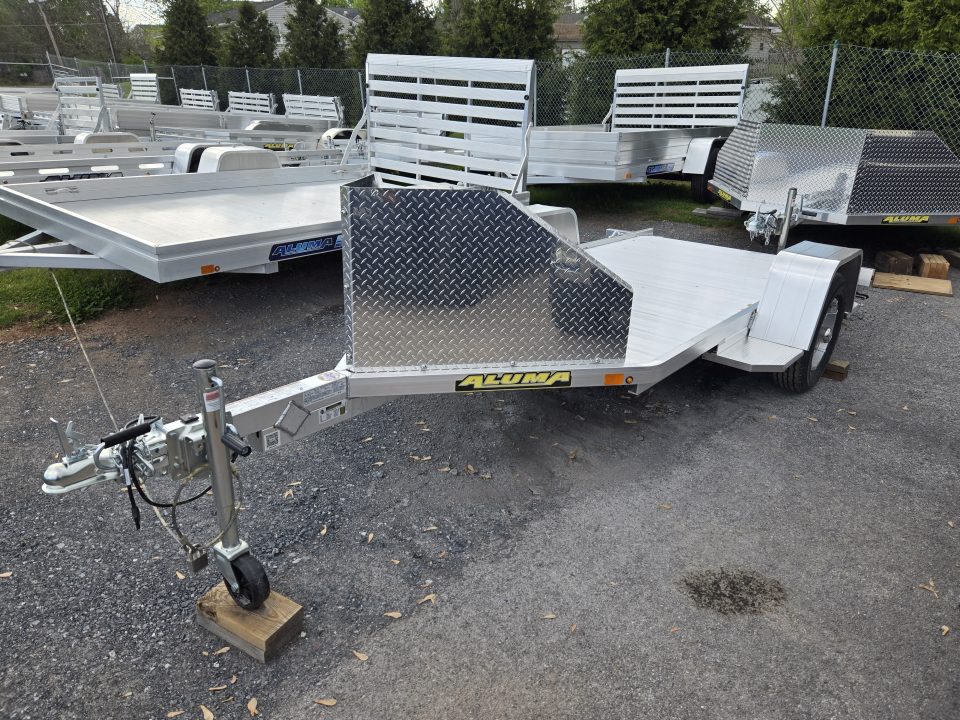 New 4'3" x 10'5" Aluma MC10 Aluminum Single Motorcycle Trailer 3K