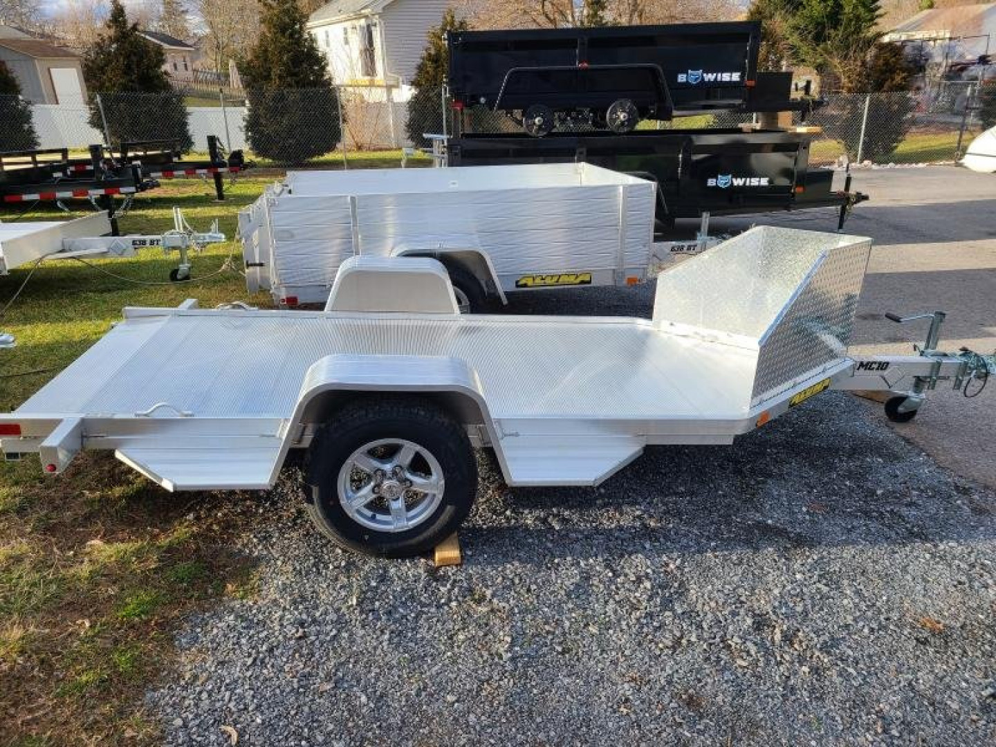 New 4'3" x 10'5" Aluma MC10 Aluminum Single Motorcycle Trailer 3K