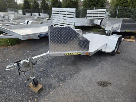 New 4'3  x 10'5  Aluma MC10 Aluminum Single Motorcycle Trailer 3K