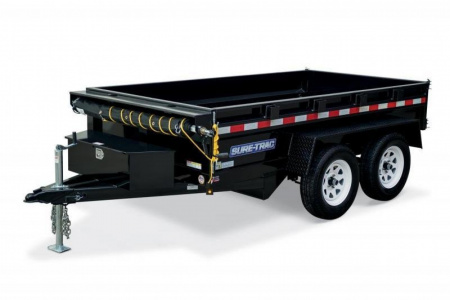 New 5 x 8 Sure Trac SD Low Pro Dump Trailer, 5k GVWR