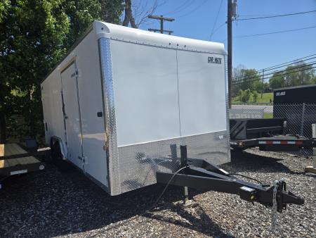 New 8 x 20 Car Mate Custom Landscape Cargo Trailer, 10K GVWR ***Extended Tongue, 6k Torsion Axles, 1/2" Ply Walls w/Kickplate