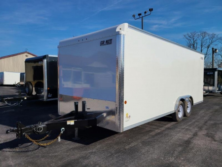 New 8 x 20 Car Mate Custom Landscape Cargo Trailer, 10K GVWR ***Extended Tongue, 6k Torsion Axles, 1/2  Ply Walls w/Kickplate