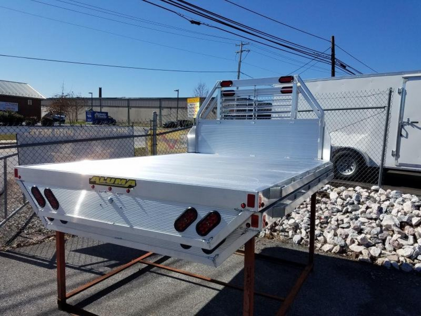 New 81" x 106" ALUMA Aluminum Truck Bed - Full Size Long Bed Trucks - w/Removable Sides and Tailgate Kit
