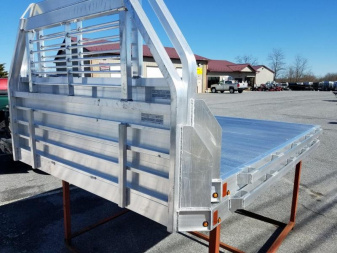 New 81" x 106" ALUMA Aluminum Truck Bed - Full Size Long Bed Trucks - w/Removable Sides and Tailgate Kit