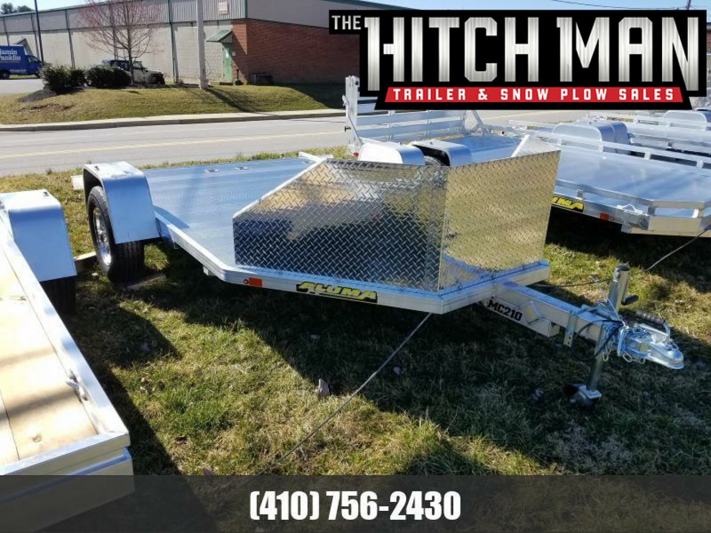 New 6.5' X 11' Aluma MC210 2 Place Motorcycle Trailer 3K