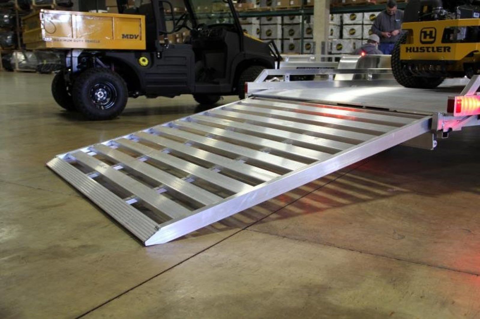 New 6.5' x 12' ALUMA 7712HSLR 25th Anniversary Edition Aluminum Utility Trailer with Slide Out Ramp 3K