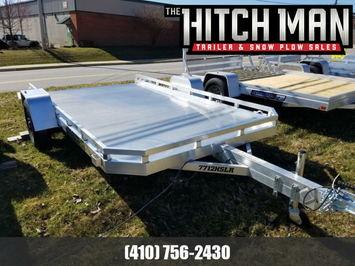 New 6.5' x 12' ALUMA 7712HSLR 25th Anniversary Edition Aluminum Utility Trailer with Slide Out Ramp 3K