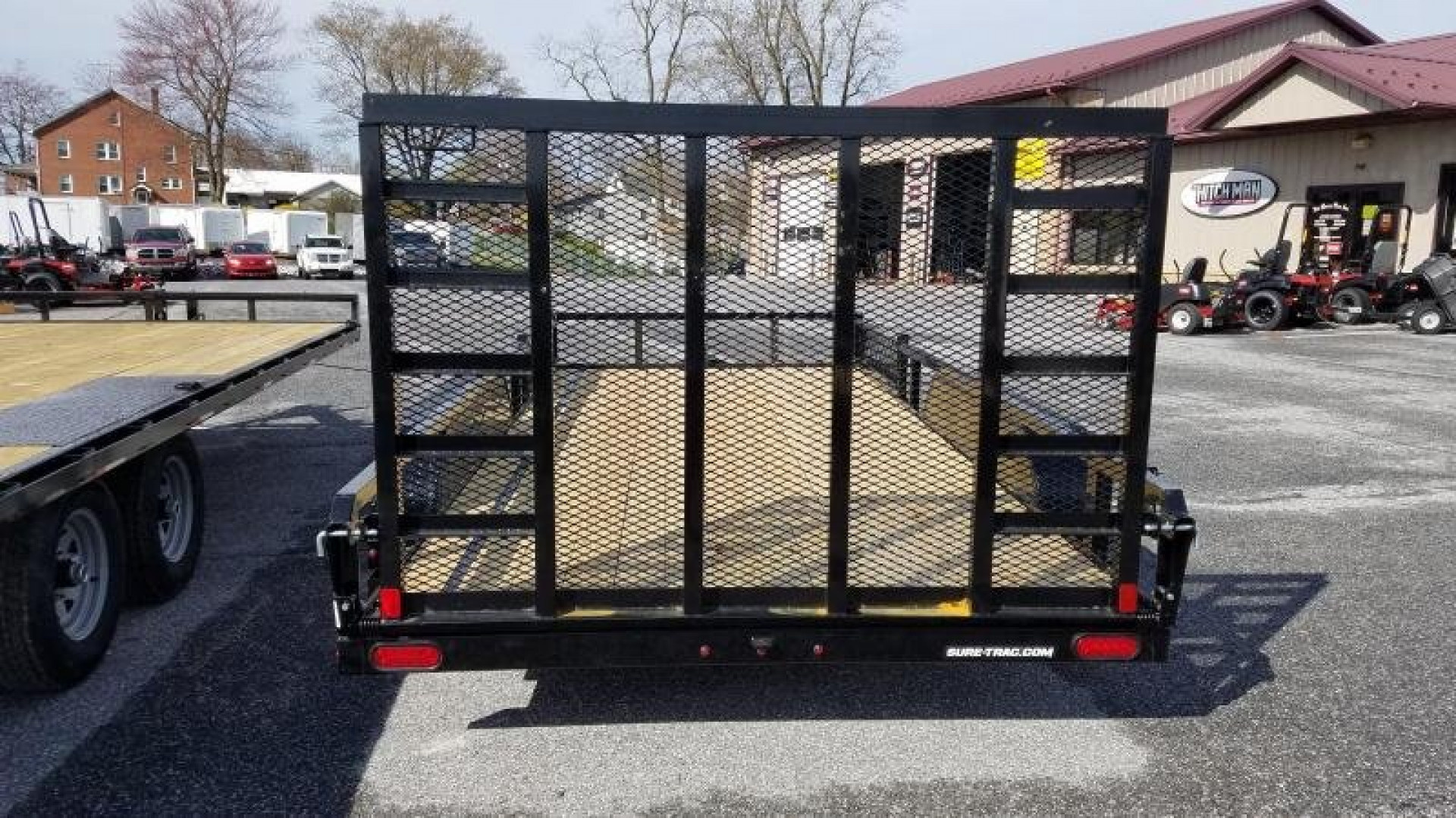 New 7 X 16 Sure-Trac ATV Tube Top Utility Trailer, 7k GVWR ***w/Reinforced Tailgate & Removable Side Ramps