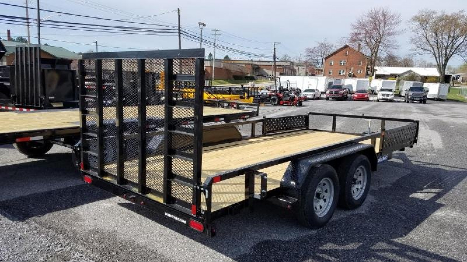 New 7 X 16 Sure-Trac ATV Tube Top Utility Trailer, 7k GVWR ***w/Reinforced Tailgate & Removable Side Ramps