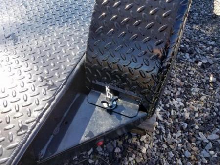 New 7 x 20 Sure Trac Steel Deck Car Hauler, 10k GVWR **w/ Both Removable Fenders, Winch Plate, Alum Wheels, Toolbox