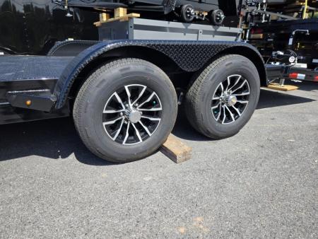 New 7 x 20 Sure Trac Steel Deck Car Hauler, 10k GVWR **w/ Both Removable Fenders, Winch Plate, Alum Wheels, Toolbox
