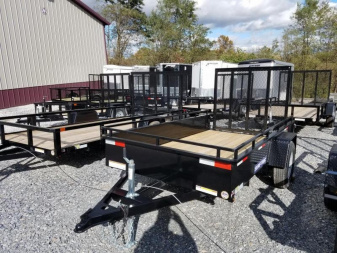 New 5 x 10 Sure-Trac Steel High Side Utility Trailer, 3k GVWR