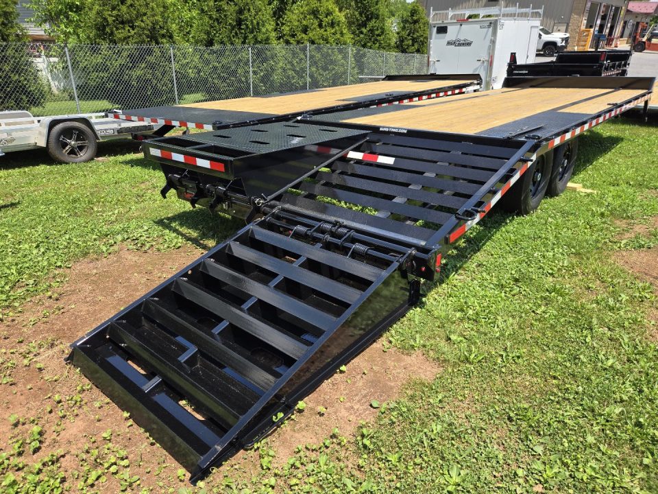 New 8.5 x 25 (20+5) Sure-Trac HD Low Profile Deckover Equipment Trailer, 15K GVWR