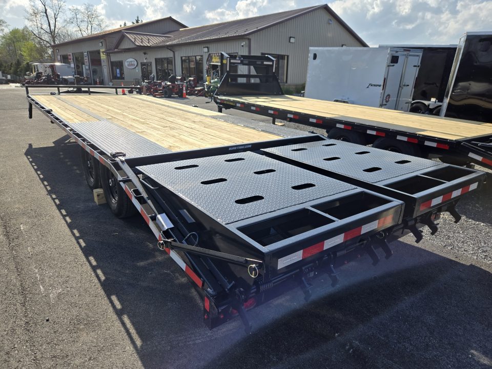 New 8.5 x 25 (20+5) Sure-Trac HD Low Profile Deckover Equipment Trailer, 15K GVWR