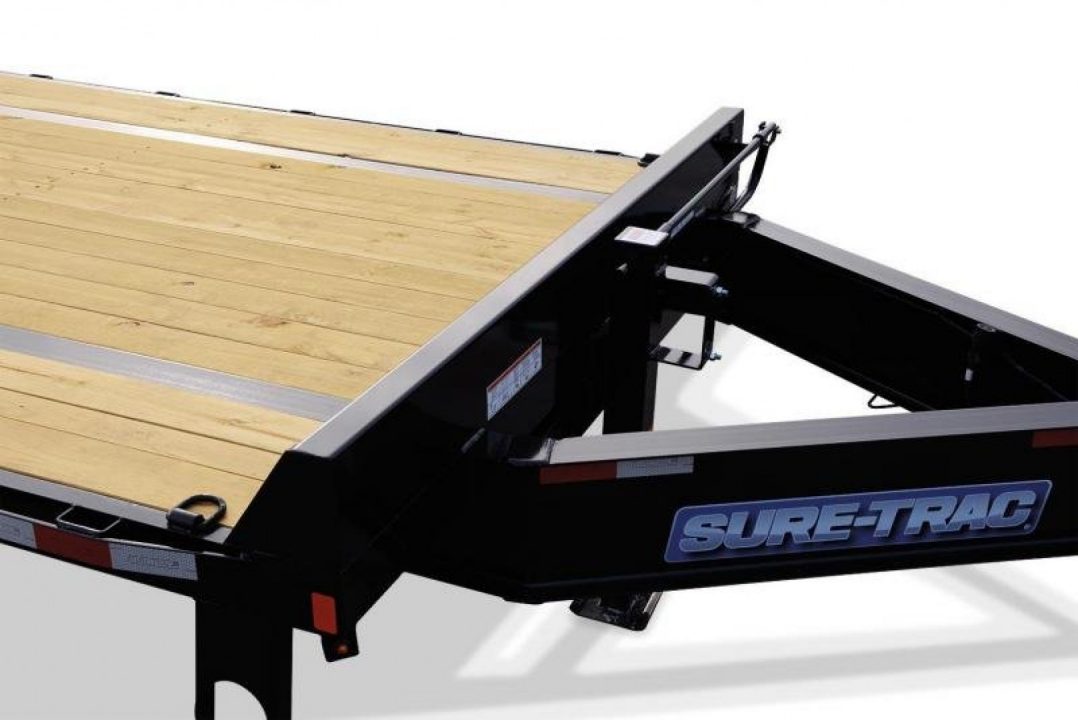 New 8.5 x 25 (20+5) Sure-Trac HD Low Profile Deckover Equipment Trailer, 15K GVWR