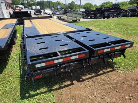 New 8.5 x 25 (20+5) Sure-Trac HD Low Profile Deckover Equipment Trailer, 15K GVWR
