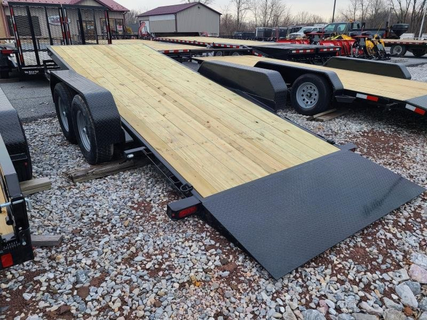 New 7 x 18 Sure-Trac Tilt Bed Equipment Trailer, 14k GVWR