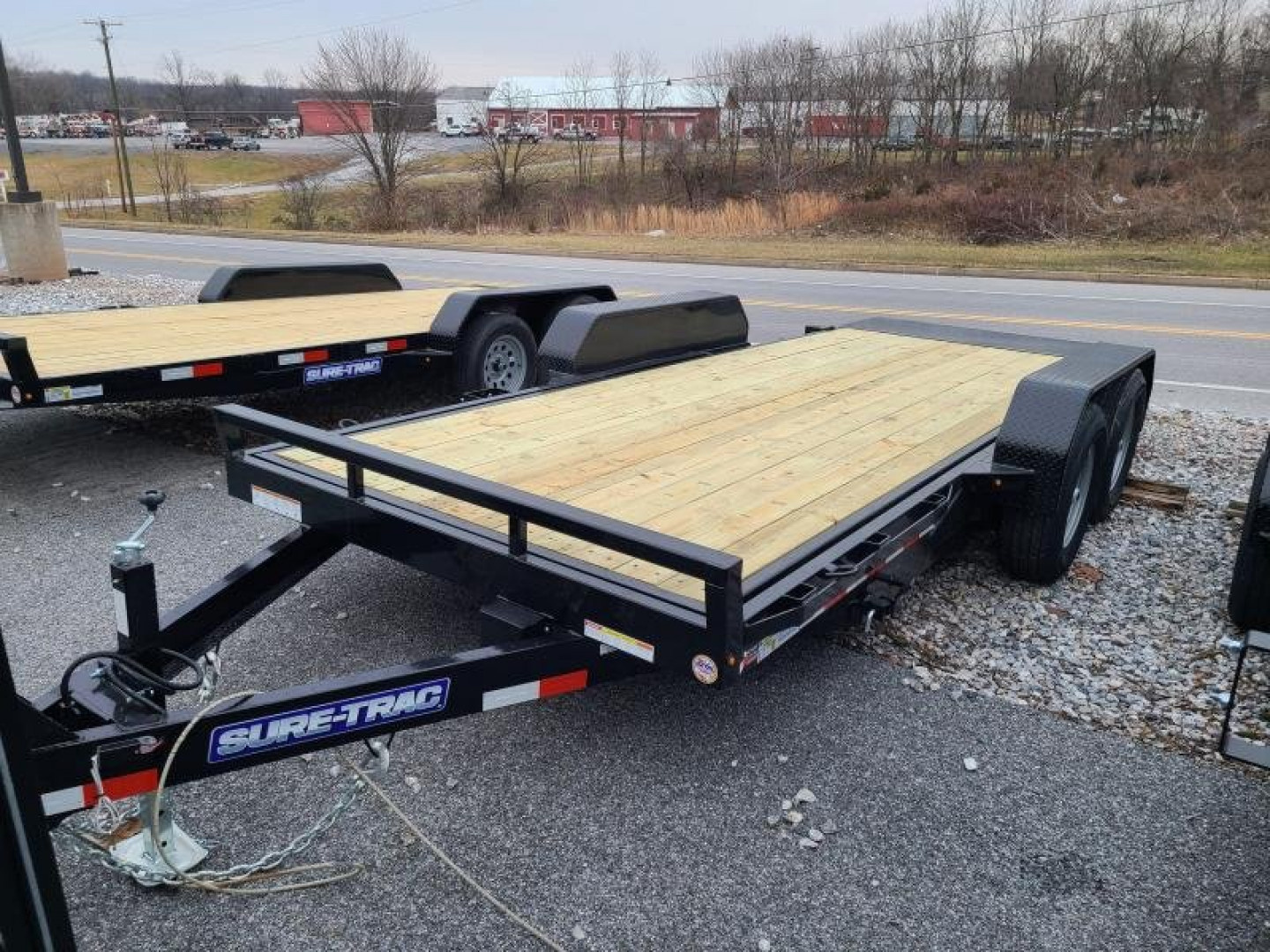 New 7 x 18 Sure-Trac Tilt Bed Equipment Trailer, 14k GVWR