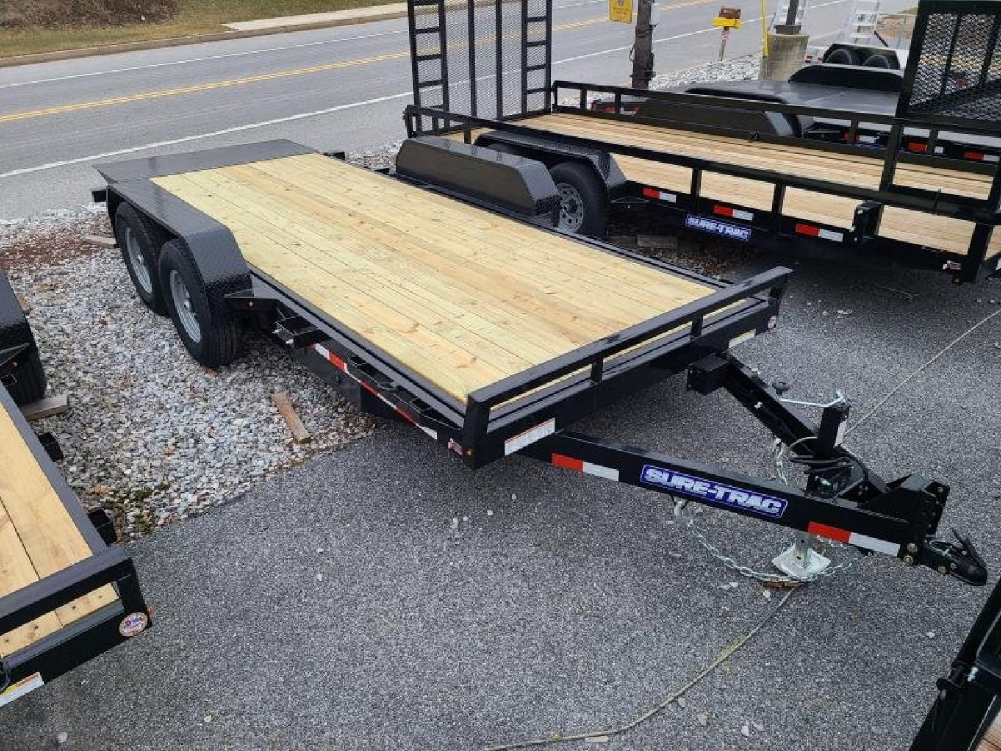 New 7 x 18 Sure-Trac Tilt Bed Equipment Trailer, 14k GVWR