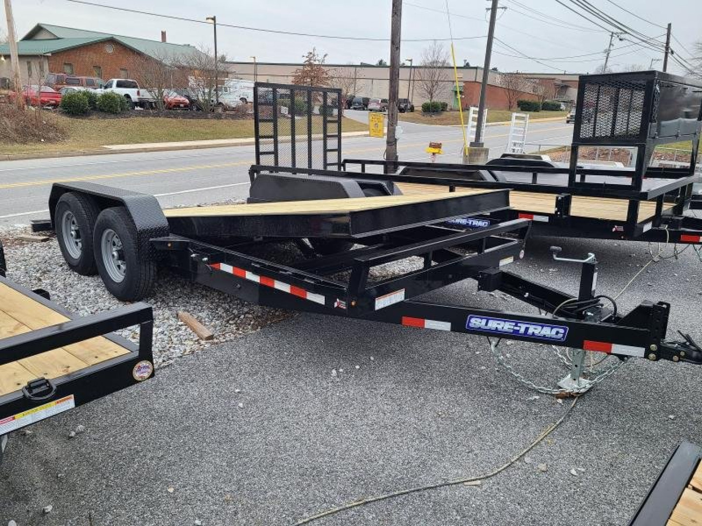 New 7 x 18 Sure-Trac Tilt Bed Equipment Trailer, 14k GVWR