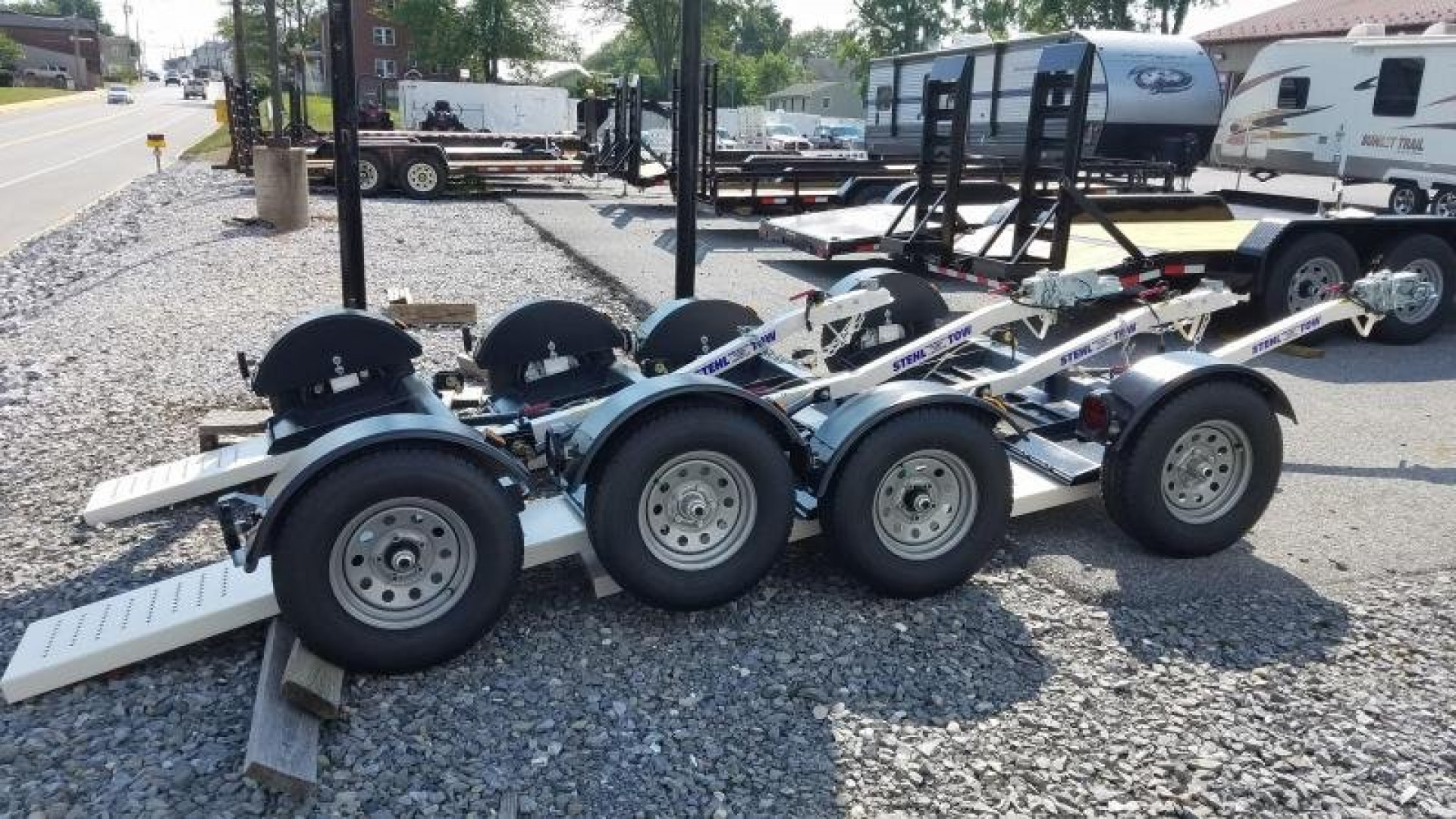 New 80" Stehl Tow 3.5k Tow Dolly w/ Electric Drum Brakes