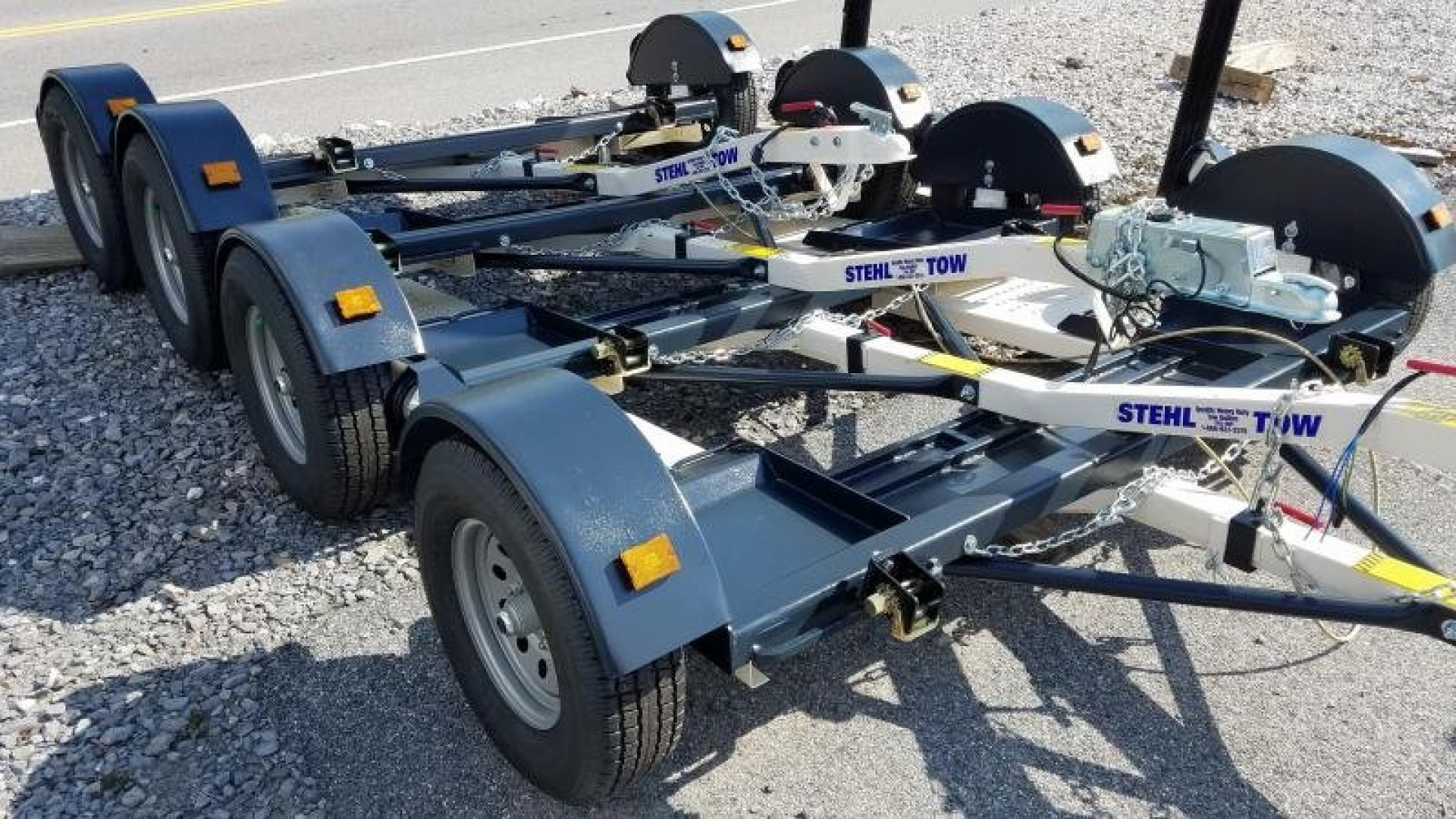 New 80" Stehl Tow 3.5k Tow Dolly w/ Electric Drum Brakes