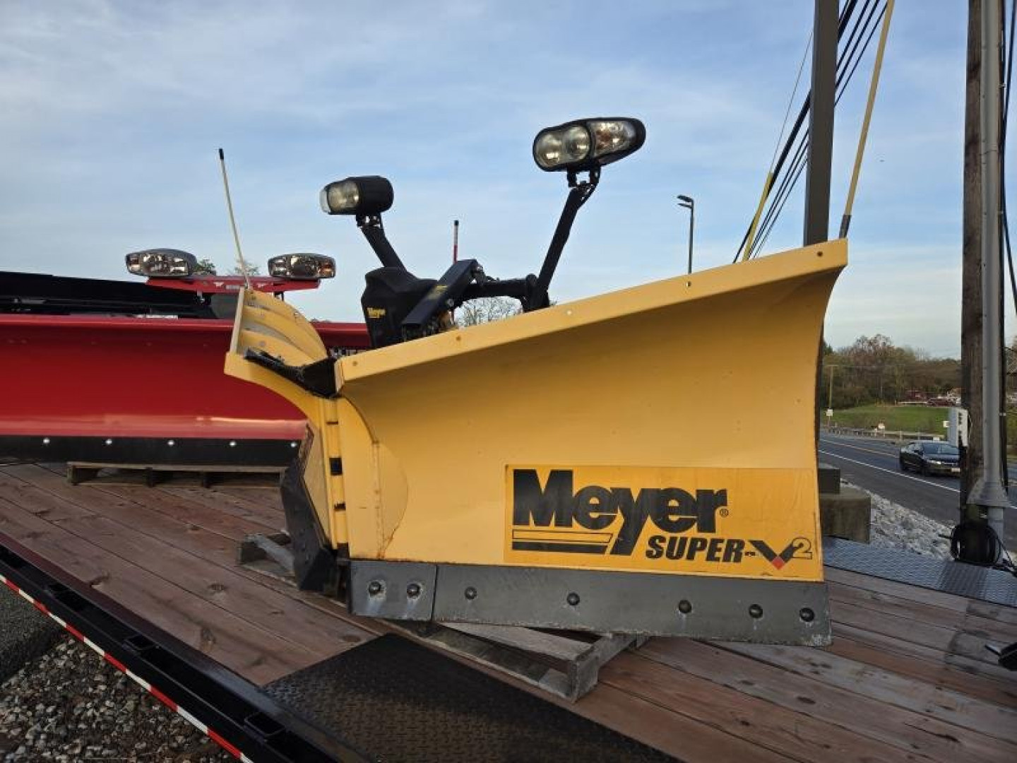 Used Meyer 8.5' Super-V2 V-Plow ***Complete w/Clevis & Controller,  Requires Vehicle Specific Mount/Wiring