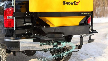 New SnowEx 9.0cf Bulk Pro Poly Tailgate Spreader **w/2" Hitch Mount & Adapter, Two-Stage Design(Auger/Spinner) SP-1875-1