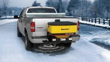 New SnowEx 9.0cf Bulk Pro Poly Tailgate Spreader **w/2" Hitch Mount & Adapter, Two-Stage Design(Auger/Spinner) SP-1875-1