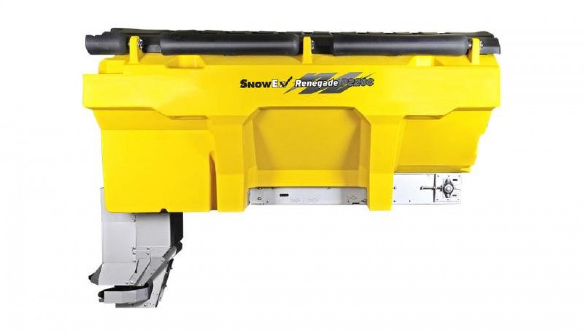 New SnowEx 1.5CY Renegade Helixx P150A Poly Hopper Spreader **w/Lid, Inverted V, & Helixx Auger