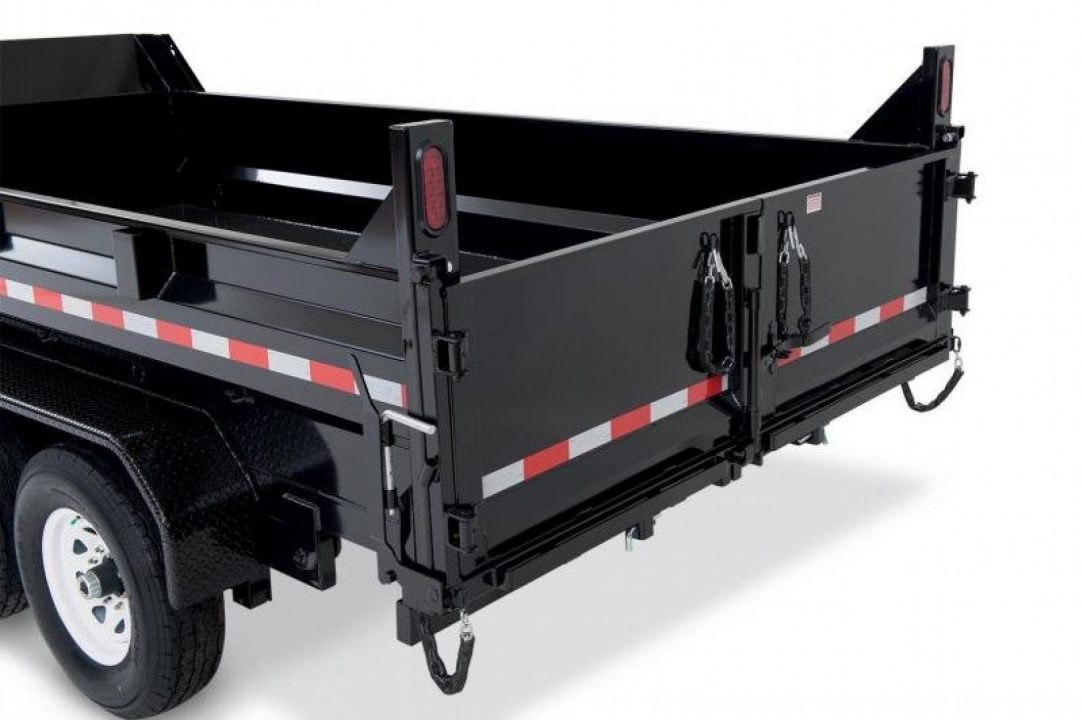 New 7 x 16 Sure-Trac Scissor-Hoist HD Dump Trailer 14k **Includes Tarp Kit, 110v Battery Charger, 12k Dropleg Jack