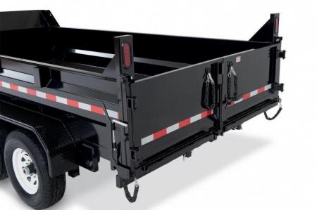 New 7 x 16 Sure-Trac Scissor-Hoist HD Dump Trailer 14k **Includes Tarp Kit, 110v Battery Charger, 12k Dropleg Jack