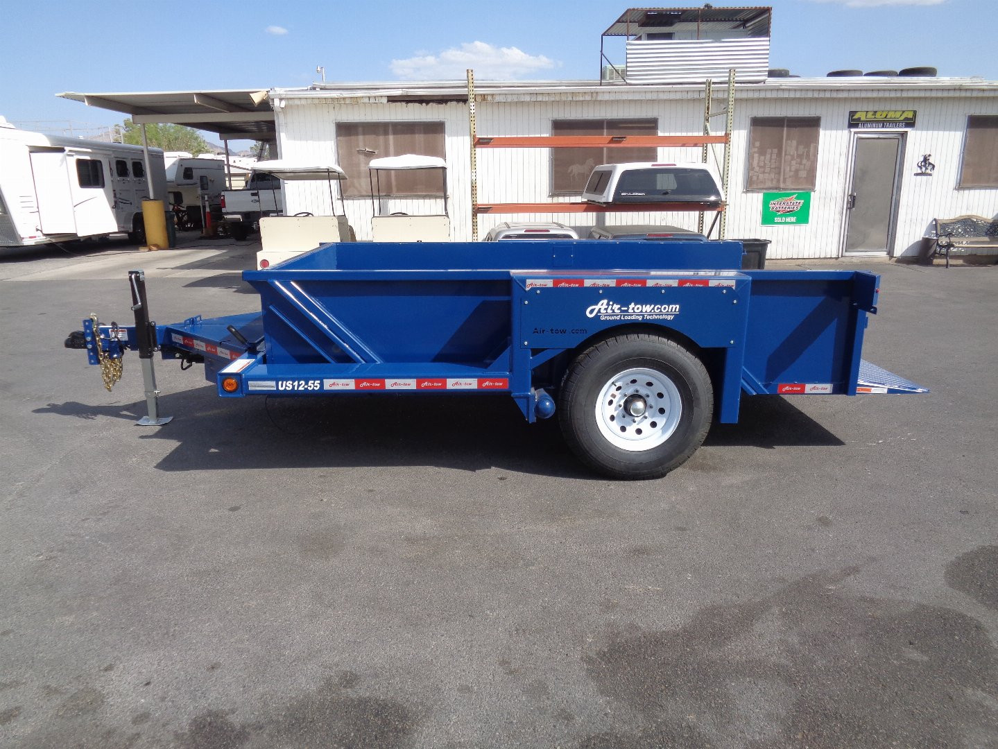 New 2025 AIR TOW * US12-55 * 12Ft Drop Deck Equipment Trailer