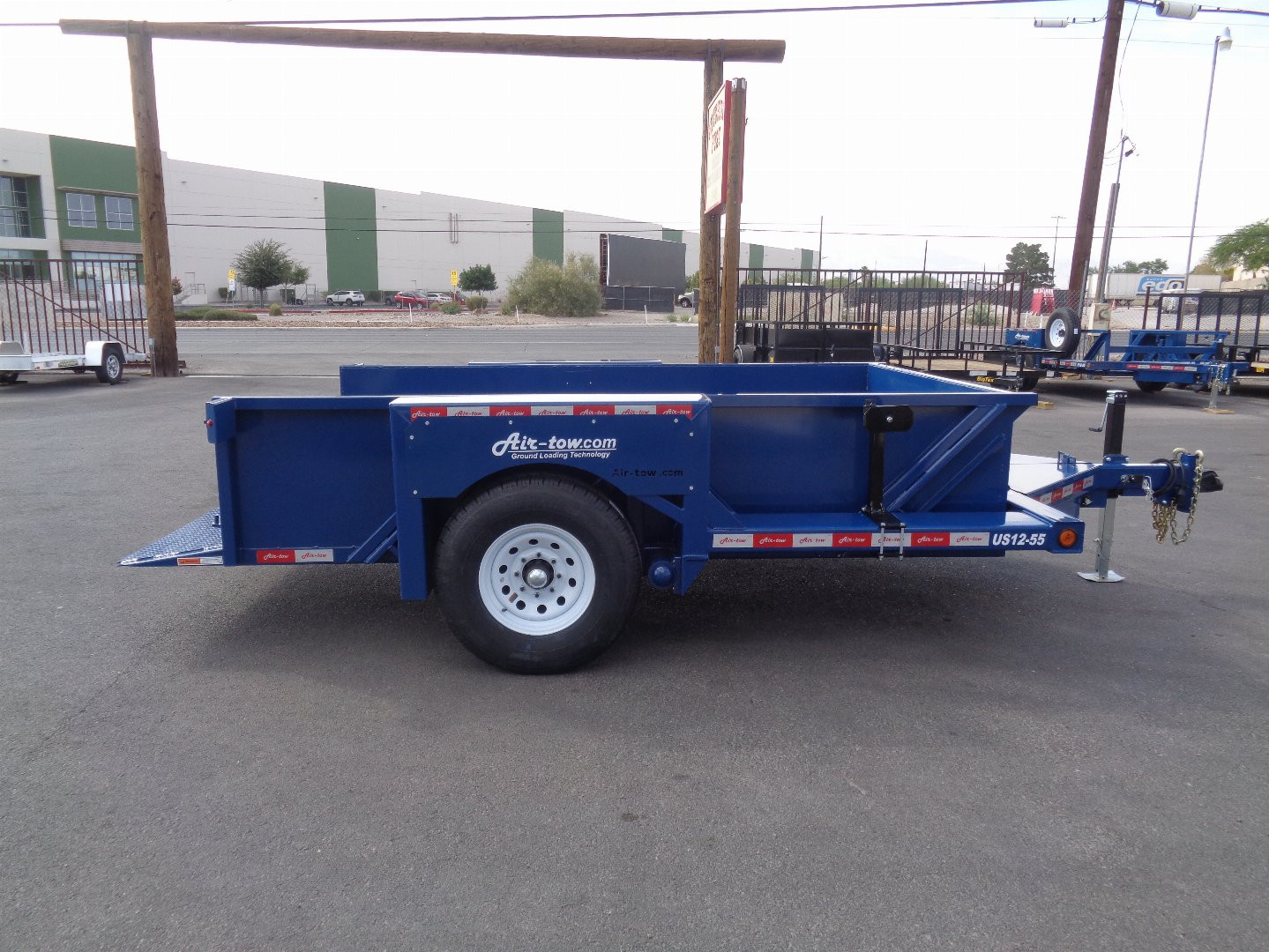 New 2025 AIR TOW * US12-55 * 12Ft Drop Deck Equipment Trailer