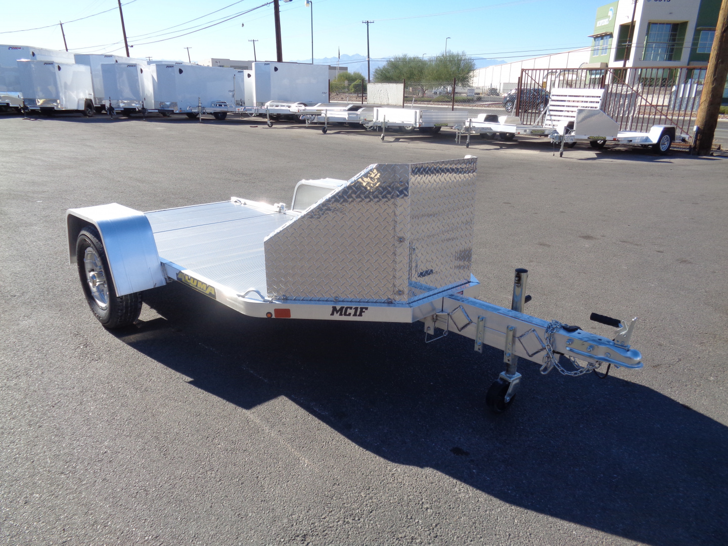 New 2026 Aluma * MC1F * Single Axle Folding Motorcycle Trailer