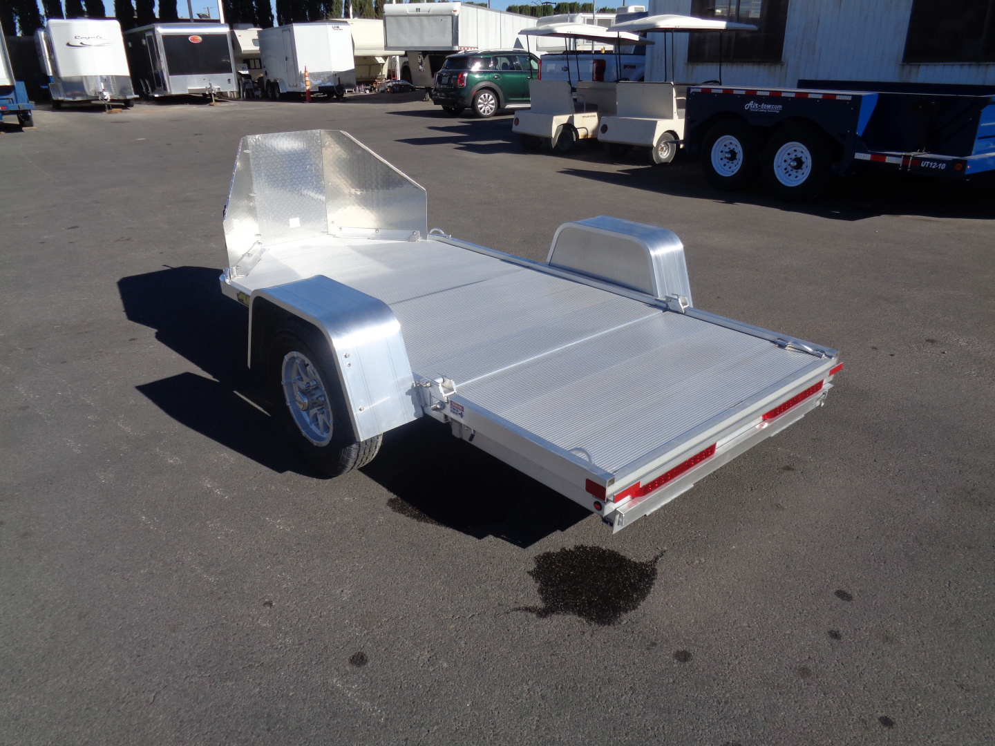 New 2026 Aluma * MC1F * Single Axle Folding Motorcycle Trailer