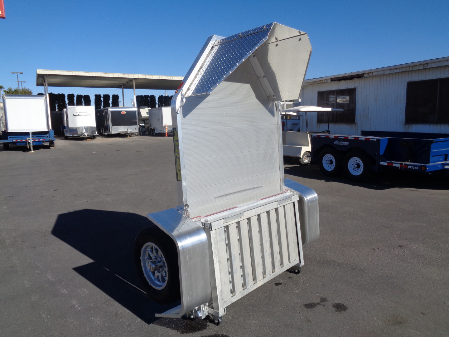 New 2026 Aluma * MC1F * Single Axle Folding Motorcycle Trailer