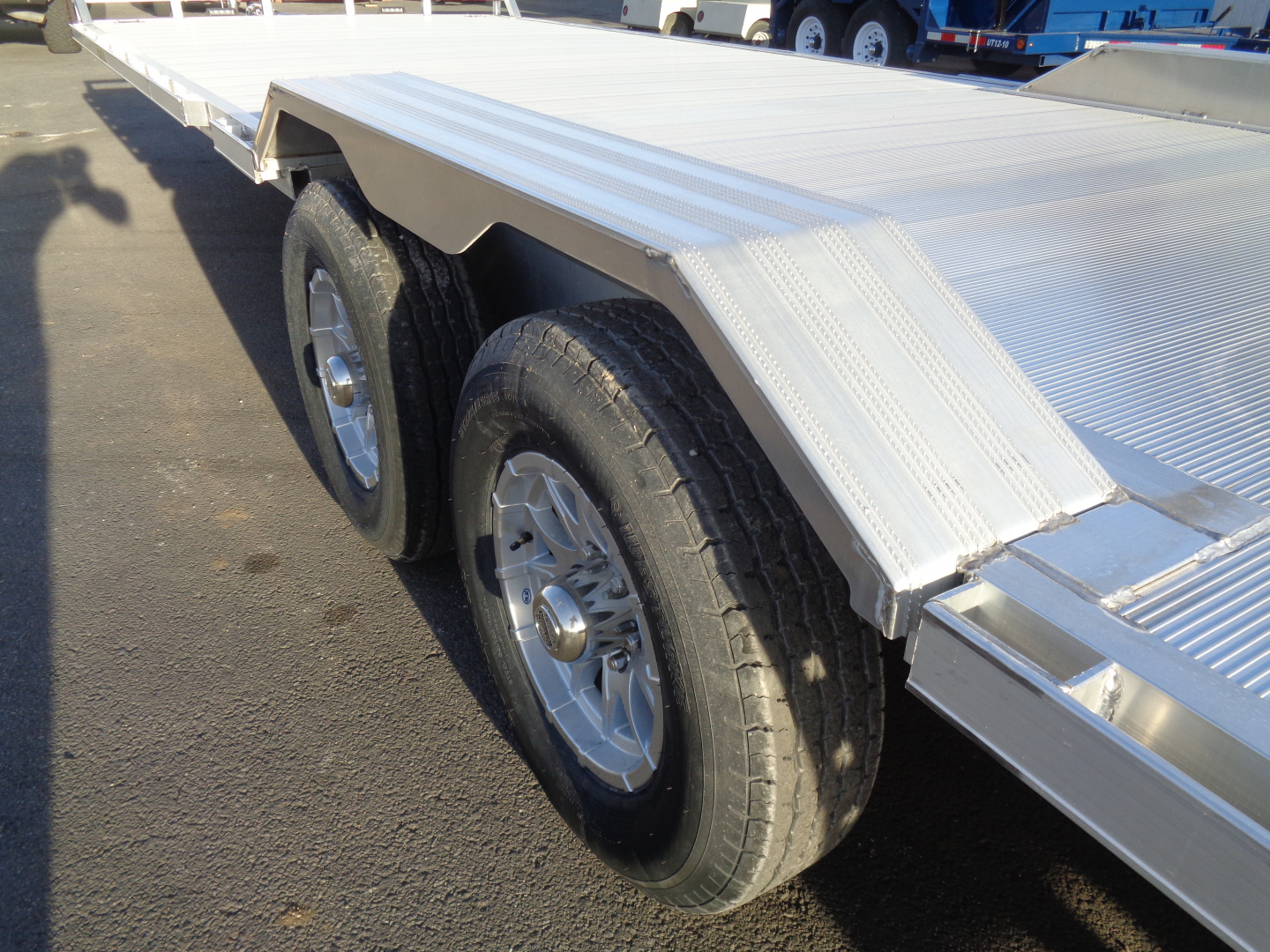 New 2026 Aluma * WB28H-TA-EL-DOF * 28Ft Wide Body Tandem Axle Drive-Over-Fender Car Hauler