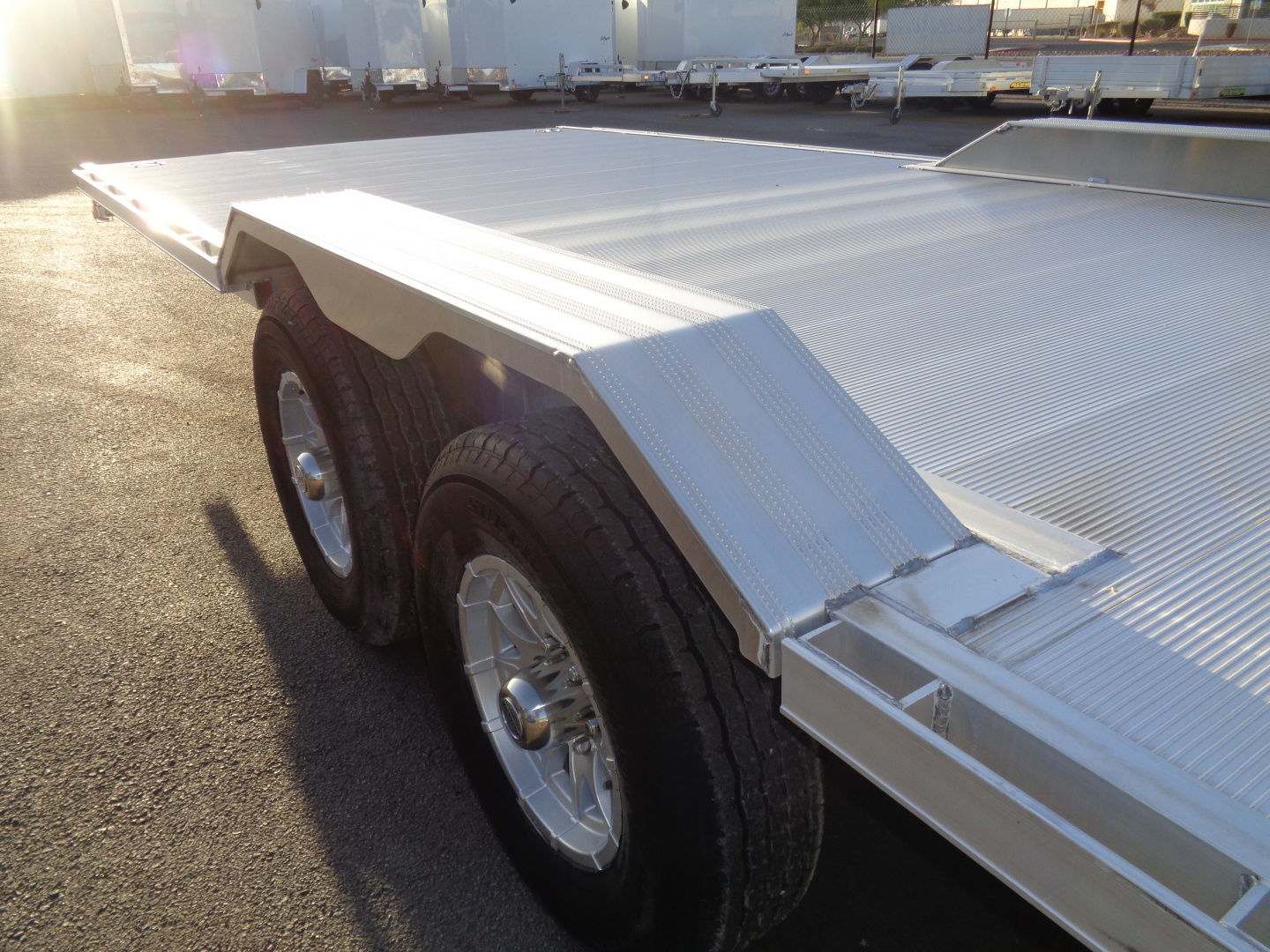 New 2026 Aluma * WB28H-TA-EL-DOF * 28Ft Wide Body Tandem Axle Drive-Over-Fender Car Hauler