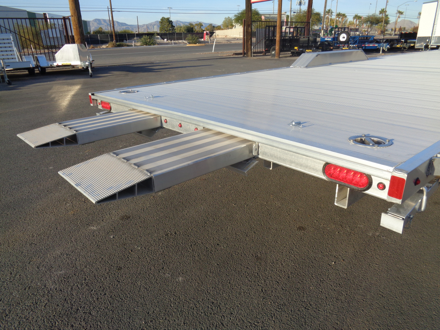 New 2026 Aluma * WB28H-TA-EL-DOF * 28Ft Wide Body Tandem Axle Drive-Over-Fender Car Hauler
