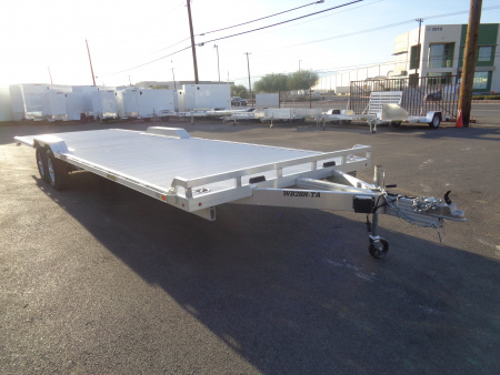 New 2026 Aluma * WB28H-TA-EL-DOF * 28Ft Wide Body Tandem Axle Drive-Over-Fender Car Hauler