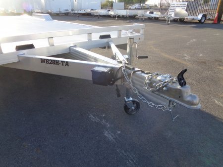 New 2026 Aluma * WB28H-TA-EL-DOF * 28Ft Wide Body Tandem Axle Drive-Over-Fender Car Hauler