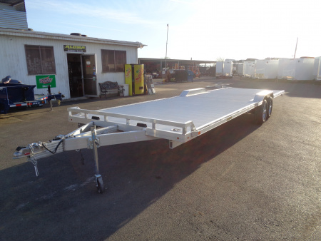 New 2026 Aluma * WB28H-TA-EL-DOF * 28Ft Wide Body Tandem Axle Drive-Over-Fender Car Hauler