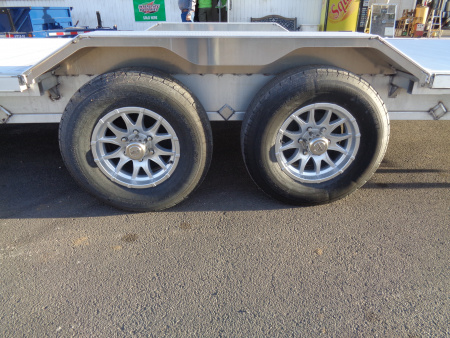 New 2026 Aluma * WB28H-TA-EL-DOF * 28Ft Wide Body Tandem Axle Drive-Over-Fender Car Hauler