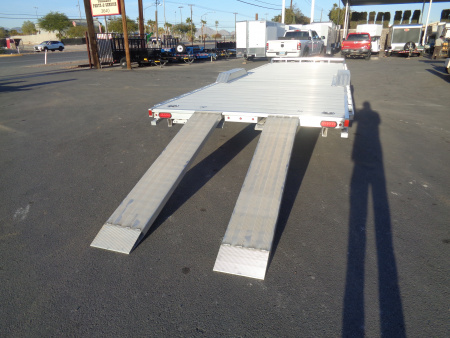 New 2026 Aluma * WB28H-TA-EL-DOF * 28Ft Wide Body Tandem Axle Drive-Over-Fender Car Hauler