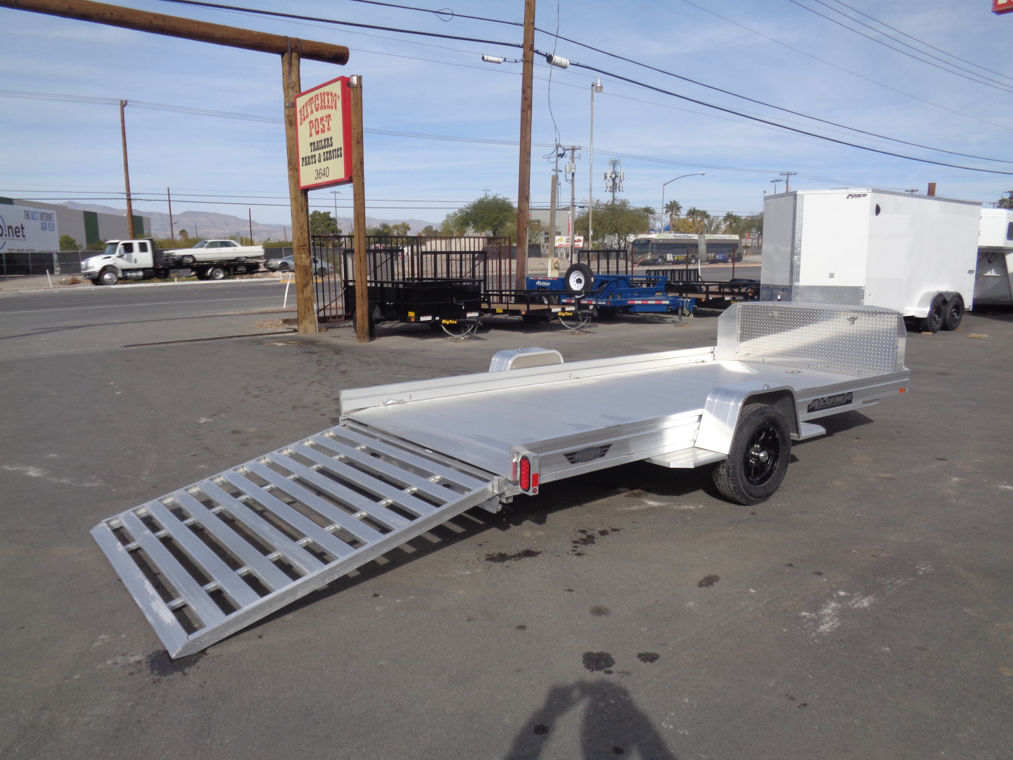 New 2026 ALUMA * UTR14 * 14Ft Single Axle ATV/UTV Trailer